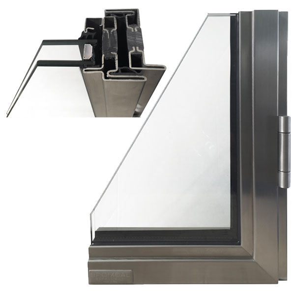 FARO65 OPERABLE OUTSWING SAMPLE CORNER (WELDED) IN STAINLESS STEEL
