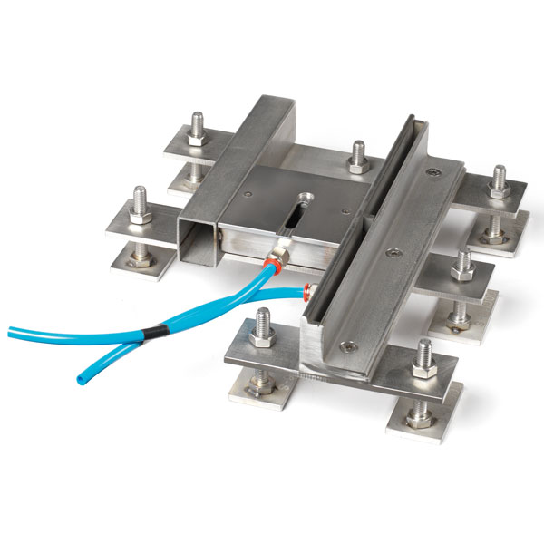 STAINLESS STEEL FLUSH TRACK WITH DAINAGE TUBES